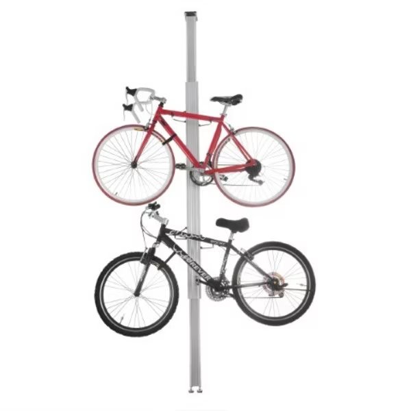 Leisure Sports Aluminum Bike Storage Rack, Tension Mount, 2 Bicycles Vertically, Adjustable Height, Leisure Sports, Mfr#: 514721HHY